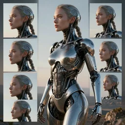 a beautiful female is infected with a biomechanical suit, octane render, hyper realistic, art by hr giger, full profile, multiple angles