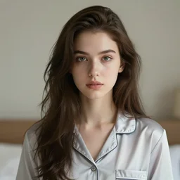 beautiful girl in pajama, portrait character concept style trending on artstation concept art detailed octane render cinematic photo - realistic 8 k high detailed