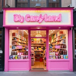 big candyland shop, big chocolate shop, big snacks shop in times square