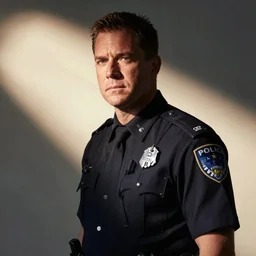 photo of dean norris in a police putfit