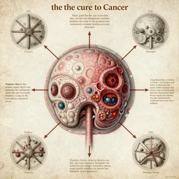 the the cure to cancer, detailed diagram by Leonardo DaVinci, sketches, remastered, upscaled, amazing discovery