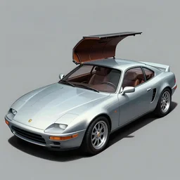 concept art for a car with built - in bbq pit, illustrated by syd mead, high quality