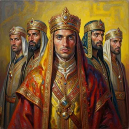intricate five sahari warrior, oil on canvas, hdr, high detail, photo realistic, hyperrealism, surrealism, cinematic, matte finish, high contrast, 3 d depth, centered, masterpiece, vivid and vibrant colors, enhanced light effect, enhanced eye detail, artstationhd