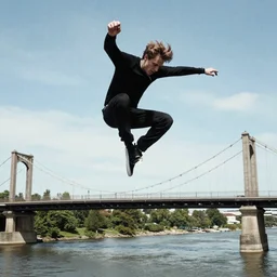 pewdiepie jumping off a bridge