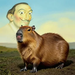 capybaras, by salvador dali,