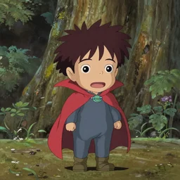 cute little vampire studio ghibli style