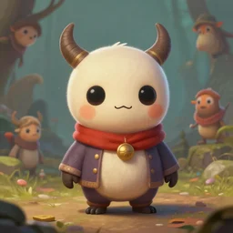 cute little anthropomorphic nullpointerexception cute and adorable, pretty, beautiful, dnd character art portrait, matte fantasy painting, deviantart artstation, by jason felix by steve argyle by tyler jacobson by peter mohrbacher, cinema
