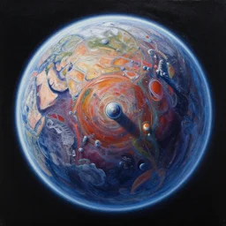 highly detailed artwork, dyson sphere, acrylic painting