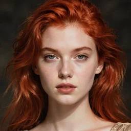 human face red hair