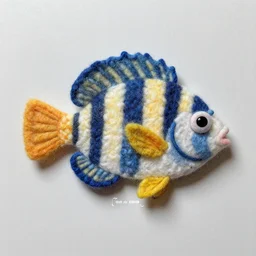 a needle felted angler fish, needle felting art.