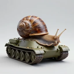 tank - themed snail, snail that looks like a tank, detailed, by greg rutkowski, masterpiece, artstation