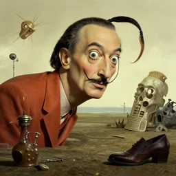 random objects in a surreal environment by salvador dali, highly detailed, 3 d render, vray, octane, realistic lighting, photorealistic