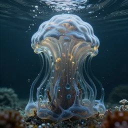 living blob made out of water, hd