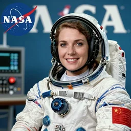 woman in astronaut suit, nasa magazine, 1 9 9 0.