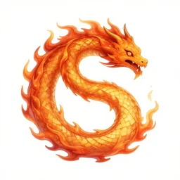 fiery ouroboros