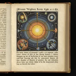 a beautiful page of an old grimoire explaining the creation of the universe by bernie wrightson trending on artstation