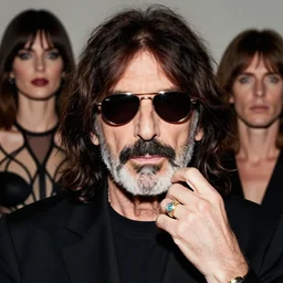 a close up portrait of frank zappa aged 9 with background scenery by juergen teller, iris van herpen rankin, ring - flash