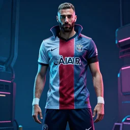 benzema with cyberpunk style