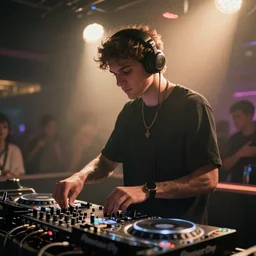 Kassadin from League of Legends as a DJ in a club