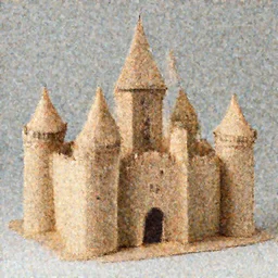 A castle made of cardboard.