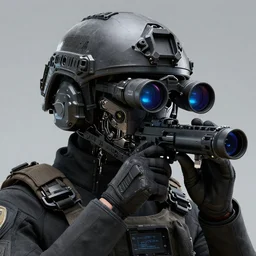 night vision goggles tactical future tech combat operative helmet forces mechanical digital painting highly detailed render 4 k 8 k hd trending on artstation