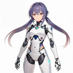 beautiful! sci fi anime character with cybernetic mecha implants in the style of a code vein character, tzuyu from twice in code vein in the style of wlop, artgerm, yasutomo oka, yuumei, rendered in unreal engine and redshift octane, background is an epic sci fi building landscape by james gurney and simon stalenhag, digital art dynamic dramatic lighting, bokeh, imagine fx, artstation, cgsociety, zbrush central, by bandai namco artist, macross frontier, dynamic camera angle, art deco patterns