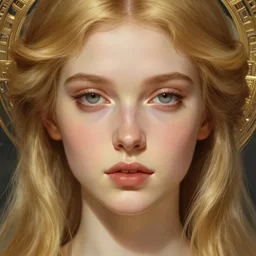 beautiful feminine face!! portrait of young wife blessed by god with ever - increasing physical mental perfection, blonde, symmetrical! intricate, sensual features, highly detailed, divine holy perfection!! sci fi, digital painting, artstation, concept art, smooth, sharp focus, illustration, art by artgerm and greg rutkowski and alphonse mucha
