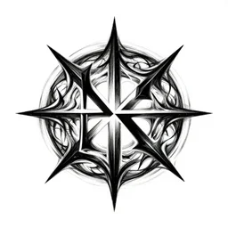 sensational, white on black, vector ink drawing, dark fantasy logo, luxury brand, abstract geometric concept