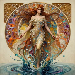 a beautiful woman surounded a hiper detailed inkdrop in water, intricate detailed color oilpaint, 3 d render, hyper realistic intricate acrilic fluid art, elegant, intense colors, ruan jia, wlop. scifi, fantasy, hyper detailed, wide shot, octane render, concept art, by peter mohrbacher, by alphonse mucha, by wlop, by ruan