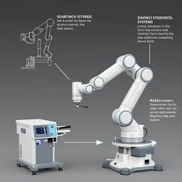 schematic diagrams of the davinci robotic surgical systems, with accompanying notes,