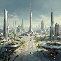 a futuristic civilisation by syd mead
