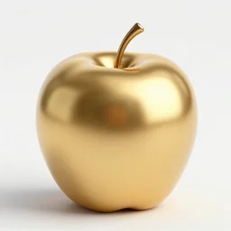 a gold apple