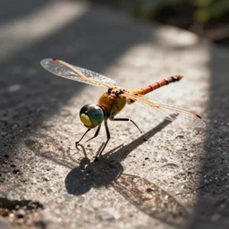 dragonfly, lisa frank style,