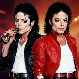 michael jackson and Freddy Mercury album cover 4k