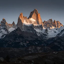 epic mountain range in the style of Dean, Roger