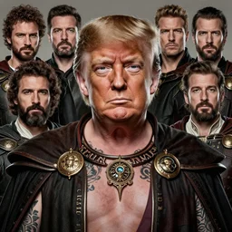 donald trump, legendary warrior, fighter, lord of the rings, tattoos, decorative ornaments, battle armor, omar ortiz, carl spitzweg, ismail inceoglu, vdragan bibin, hans thoma, greg rutkowski, alexandros pyromallis, perfect face, sharply detailed, centered, rule of thirds, realistic shading, photorealism