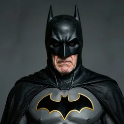 photograph of batman as a very old man