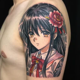 touhou tattoo, detailled