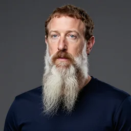 mark zuckerberg with long beautiful beards