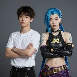 alex flores and bo chen portrait of jinx from league of legends