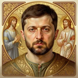 symmetry!! intense portrait of petro poroshenko without beard and mustache, saint, intricate, elegant, highly detailed, my rendition, digital painting, artstation, concept art, smooth, sharp focus, illustration, art by artgerm and greg rutkowski and alphonse mucha