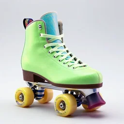 neon lite roller - skates, ultra realistic,