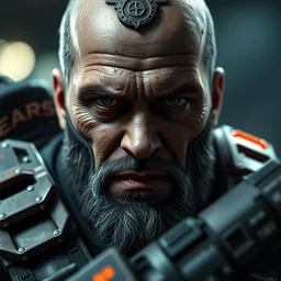 joe biden biden in gears of war doom eternal, splash art, detailed face, movie still, cinematic lighting, ray tracing, octane render, long lens, shallow depth of field, bokeh, anamorphic lens flare, 8 k, hyper detailed, 3 5 mm film grain