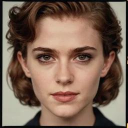kodak portra 4 0 0, 8 k, highly detailed, britt marling style 3 / 4 photographic close - up face of a beautiful emma watson with 1 9 4 0 s hairstyle, 1 9 4 0, 1 9 4 0 s style, symmetrical, hasselblad xld - 5 0 c, medium format, soft light