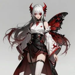 maiko in a world of nighmare, fluent composition, red white and black, concept art, ambient light, 4 k, intricate details, highly professionally detailed, cgsociety, highly detailed -