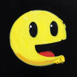 a pacman portrait made by rob gonsalves
