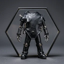 ash maker, black leather, punk cyborg master, hex photo realism, style of david lachapelle, 3 5 mm