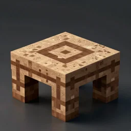 texture for a minecraft crafting table. detailed game asset, realistic, matte, high resolution.