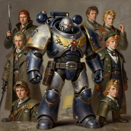full character portrait max mad cyberpunk warhammer 4 0 k, medic sapper not the girl with the pearl earring character design, painting by gaston bussiere, katsuya terada, nc wyeth, greg rutkowski, craig mullins, ( ( ( ( ( vermeer ) ) ) ) ), frank frazetta, mucha, tom of finland, trending on artstation, by norman rockwell