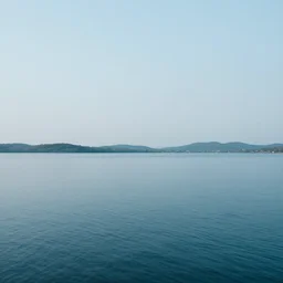 lake, geometric, minimalistic